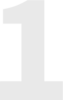 Die Zahl 1 in hellgrauer Schrift.