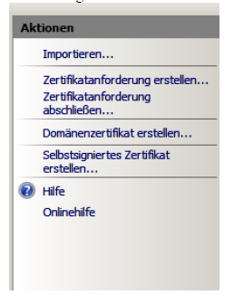 Zertifikatsanforderungen abschließen Zertifikatsanforderungen abschließen