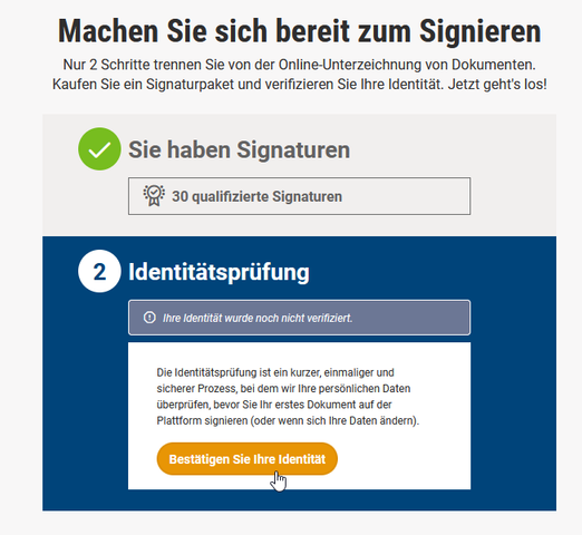 signuis-bestätigung